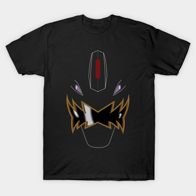PR Dino Thunder Black Ranger Visor Power Rangers T Shirt